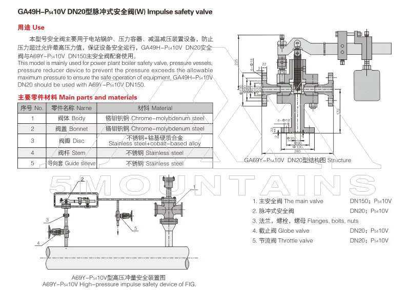 GA49H-P5410V脈沖式安全閥